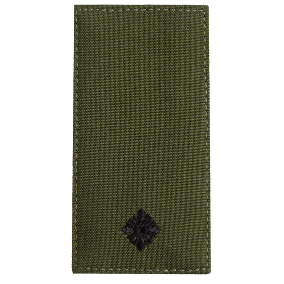 Chevron patch with Velcro rank shoulder strap of the Ukrainian Armed Forces Khorunzhiy 5x10 cm хакі, фото 1
