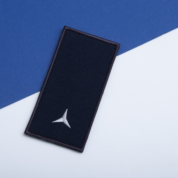 Chevron patch with Velcro shoulder strap of the rank of DSNS Junior Sergeant, embroidered patch 5x10 cm, фото 4