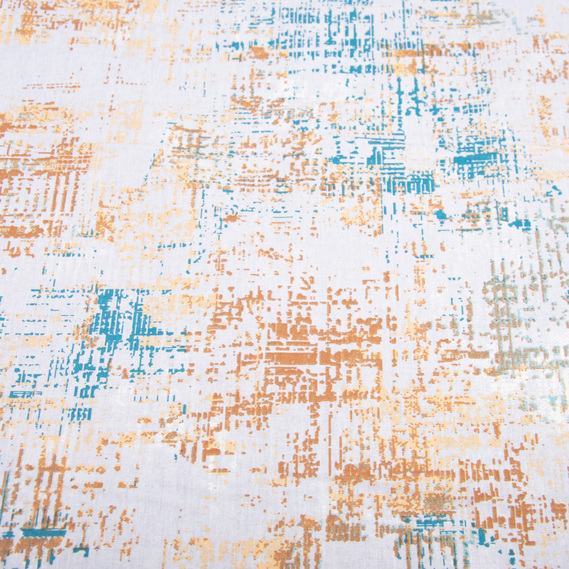 Ткань бязь ранфорс для постельного белья, хлопок, 130 гр/м2, 240 см фон сірий, фото 3