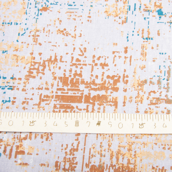 Ткань бязь ранфорс для постельного белья, хлопок, 130 гр/м2, 240 см фон сірий, фото 5