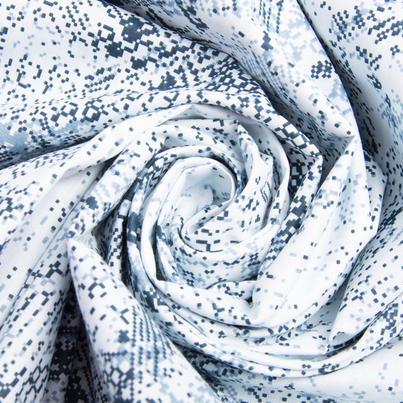 Тканина бязь ранфорс для постільної білизни, бавовна, 130 гр/м2, 240 см фон блакитний, фото 1 Тканина бязь ранфорс для постільної білизни, бавовна, 130 гр/м2, 240 см фон блакитний, фото 1