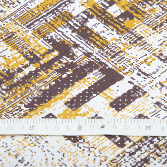 Тканина бязь ранфорс для постільної білизни, бавовна, 130 гр/м2, 240 см фон беж, фото 5