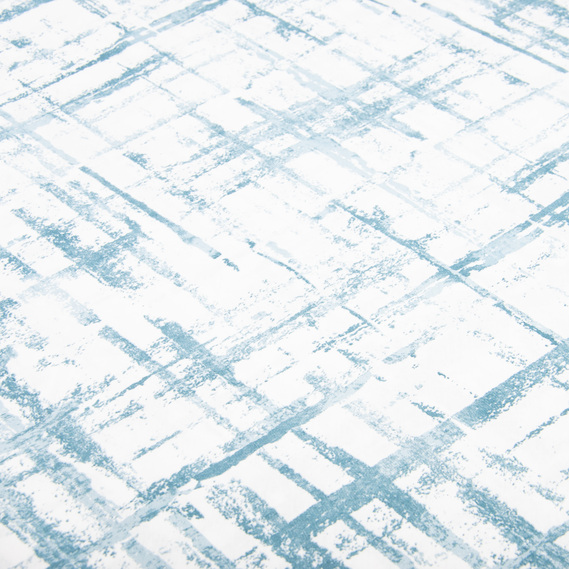 Ткань бязь ранфорс для постельного белья, хлопок, 130 гр/м2, 240 см штрих блакитний, фото 3