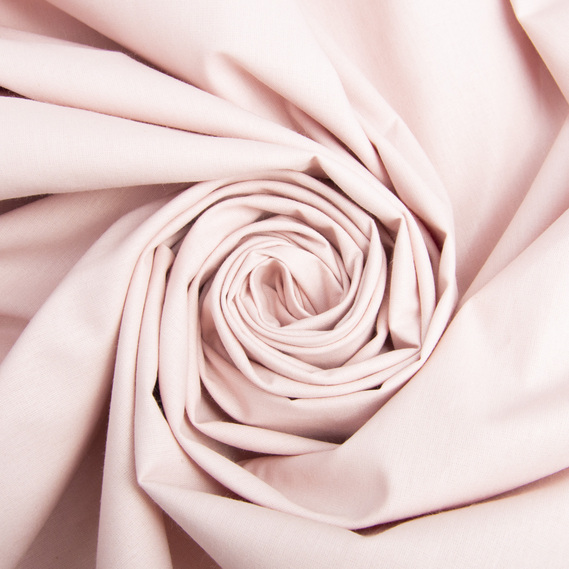 Тканина бязь ранфорс для постільної білизни, бавовна 130 гр/м2, 240 см V-65 пудра, фото 1