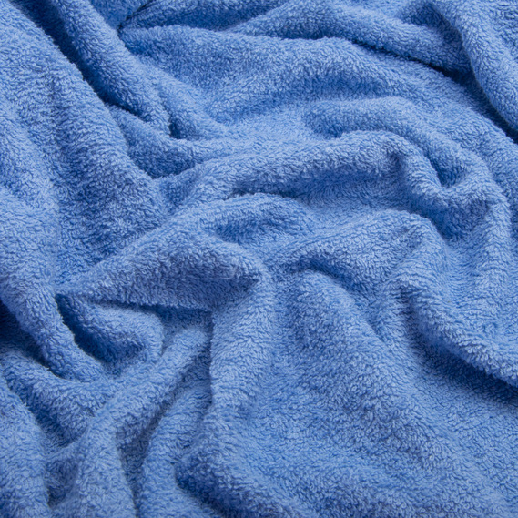 Махрове полотно бавовна 430 гр/м2, махра, бавовна, тканина рушникова, для халатів, махрова натуральна блакитне №2, фото 2