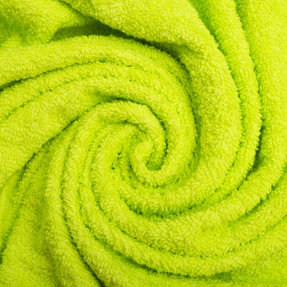 Махровое полотно хлопковое 430 гр/м2, махра, хлопок, ткань полотенечная, для халатов, махровая, натуральная неон салат, фото 1