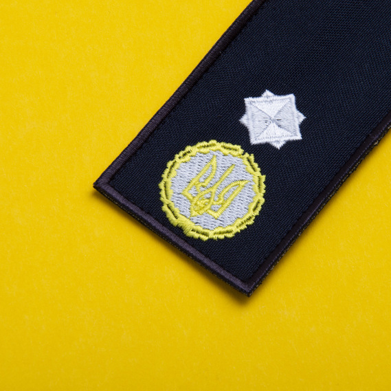 Chevron patch with Velcro shoulder straps of the rank of DSNS Major General, embroidered patch 5x10 cm, фото 4 Chevron patch with Velcro shoulder straps of the rank of DSNS Major General, embroidered patch 5x10 cm, фото 4