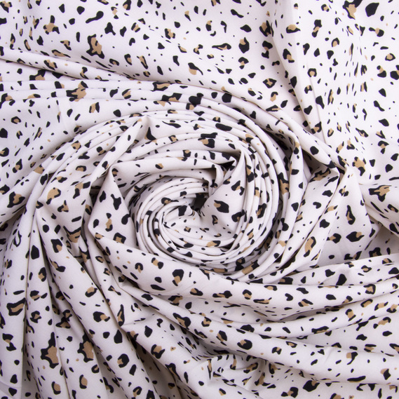 Тканина плательна Super Soft сніжний барс, фото 1