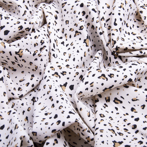 Тканина плательна Super Soft сніжний барс, фото 2 Тканина плательна Super Soft сніжний барс, фото 2