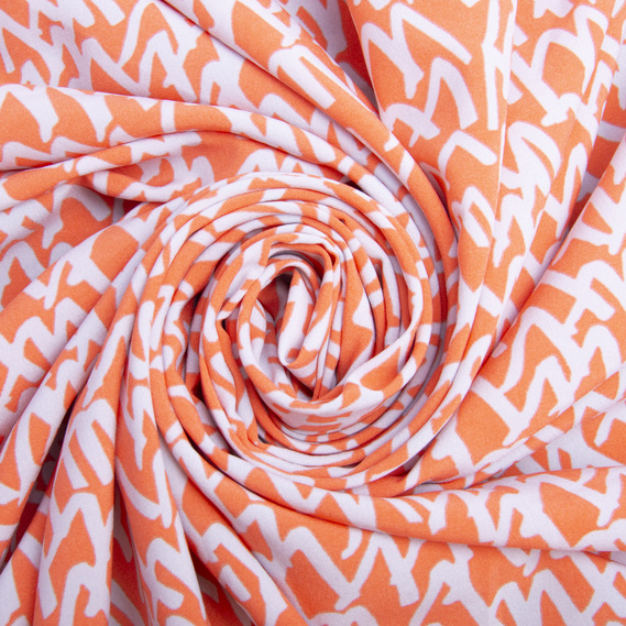 Dress fabric Super Soft Влада оранж, фото 1 Dress fabric Super Soft Влада оранж, фото 1
