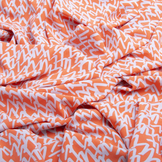 Dress fabric Super Soft Влада оранж, фото 2 Dress fabric Super Soft Влада оранж, фото 2