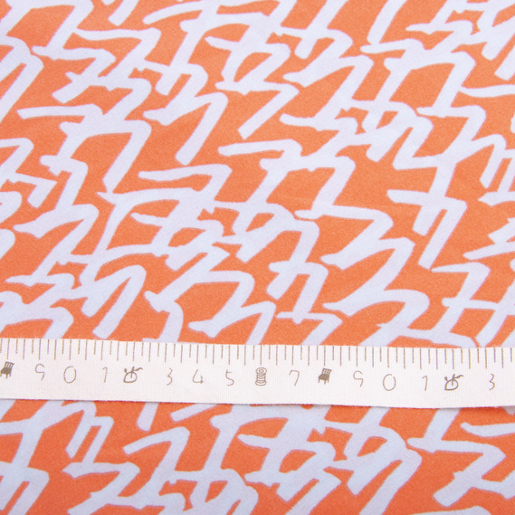 Dress fabric Super Soft Влада оранж, фото 4 Dress fabric Super Soft Влада оранж, фото 4