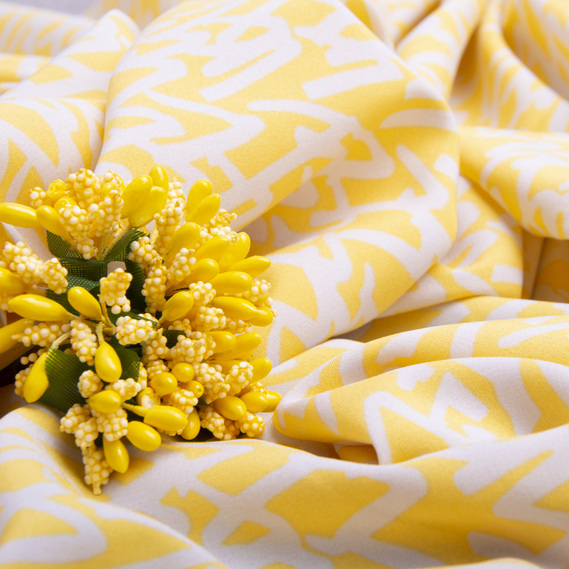 Ткань плательная Super Soft Влада жовта, фото 3