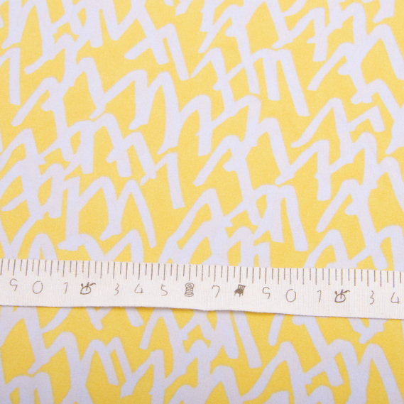 Тканина плательна Super Soft Влада жовта, фото 4 Тканина плательна Super Soft Влада жовта, фото 4