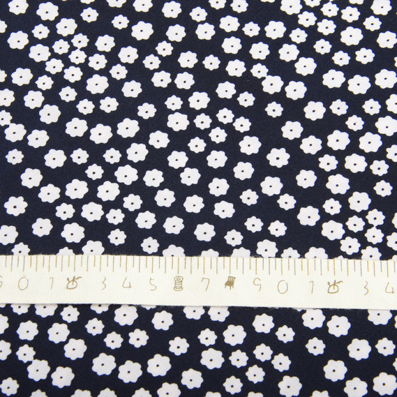 Ткань плательная Super Soft дрібноцвіт т/синій, фото 4