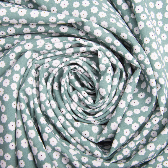 Тканина плательна Super Soft дрібноцвіт ментол, фото 1