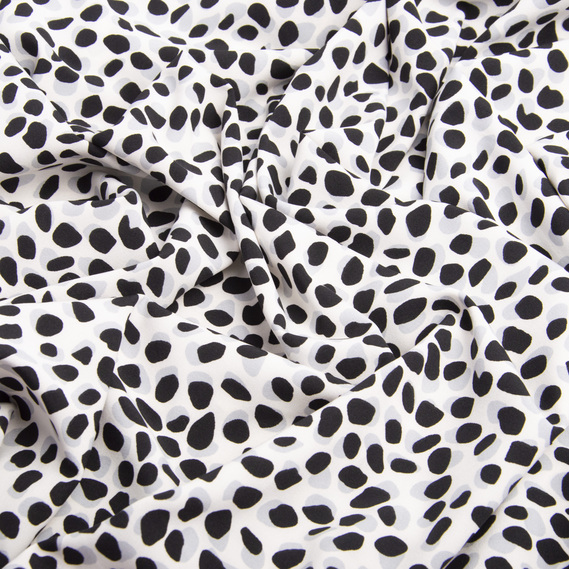 Тканина плательна Super Soft камінці чорні, фото 2 Тканина плательна Super Soft камінці чорні, фото 2