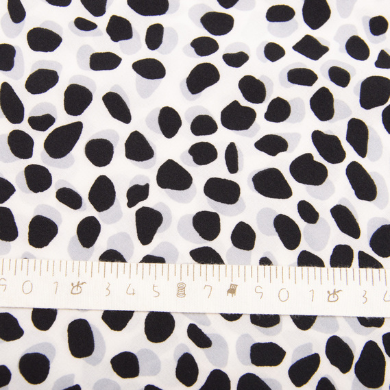 Тканина плательна Super Soft камінці чорні, фото 4 Тканина плательна Super Soft камінці чорні, фото 4