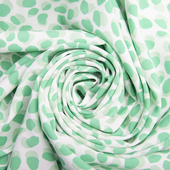 Ткань плательная Super Soft камінці зелені, фото 1