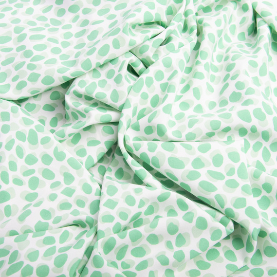 Ткань плательная Super Soft камінці зелені, фото 2