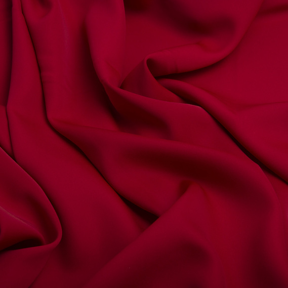 Тканина плательна Wave crep,150 см, для одягу, суконь, костюмів, спідниць гранат, фото 2