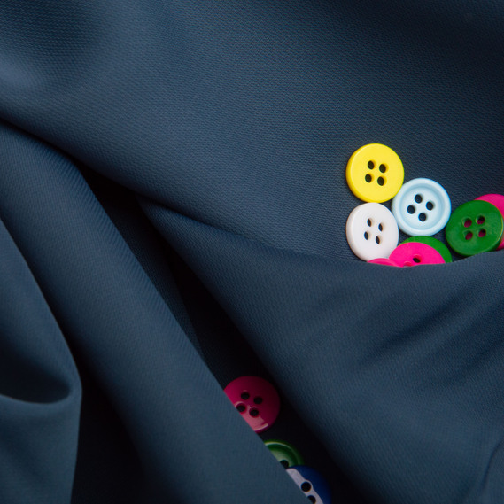 Ткань плательная Wave crep, 150 см, для одежды, платьев, костюмов, юбок т/денім, фото 3