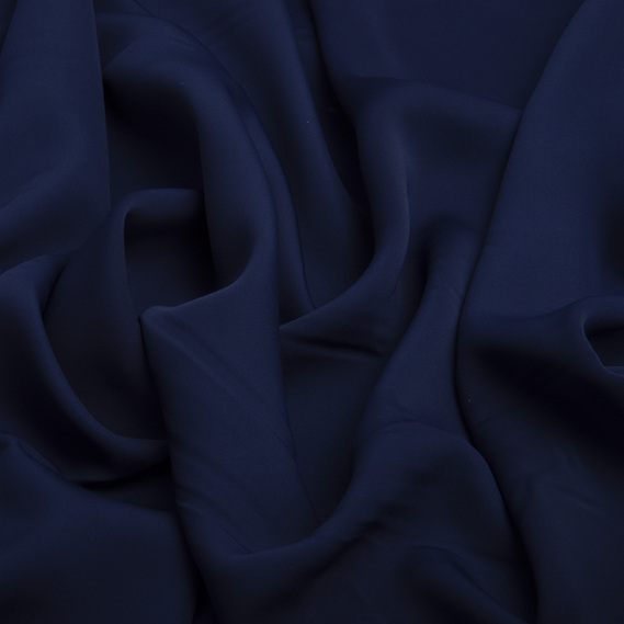 Wave crepe dress fabric, 150 cm wide, suitable for clothing, dresses, suits, and skirts т/синя, фото 2 Wave crepe dress fabric, 150 cm wide, suitable for clothing, dresses, suits, and skirts т/синя, фото 2