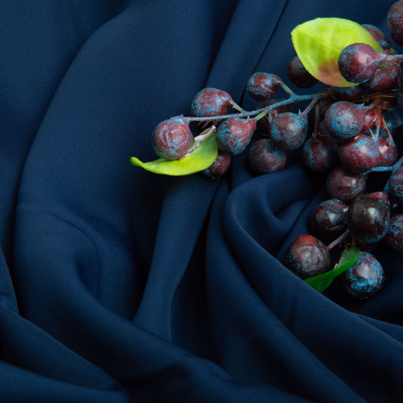 Wave crepe dress fabric, 150 cm wide, suitable for clothing, dresses, suits, and skirts т/синя, фото 3 Wave crepe dress fabric, 150 cm wide, suitable for clothing, dresses, suits, and skirts т/синя, фото 3