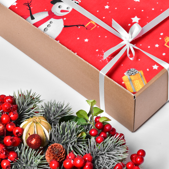 Скатерть Новогодняя 170х260 см с водоотталкивающей пропиткой праздничная хлопок Санта, фото 7 Скатерть Новогодняя 170х260 см с водоотталкивающей пропиткой праздничная хлопок Санта, фото 7