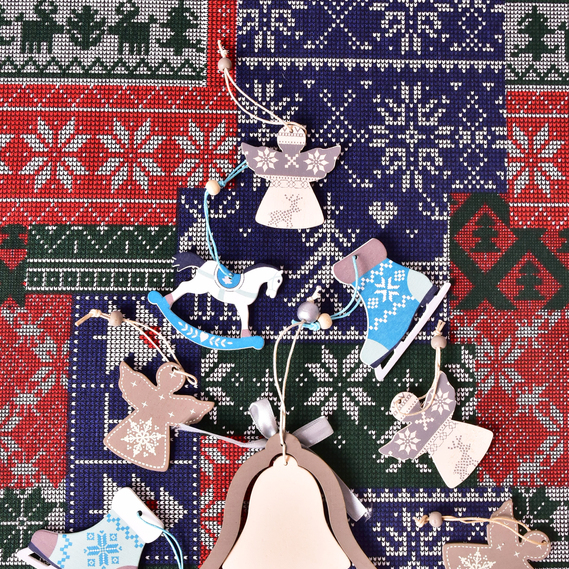 Скатерть Новогодняя 170х260 см с водоотталкивающей пропиткой праздничная хлопок орнамент, фото 9 Скатерть Новогодняя 170х260 см с водоотталкивающей пропиткой праздничная хлопок орнамент, фото 9