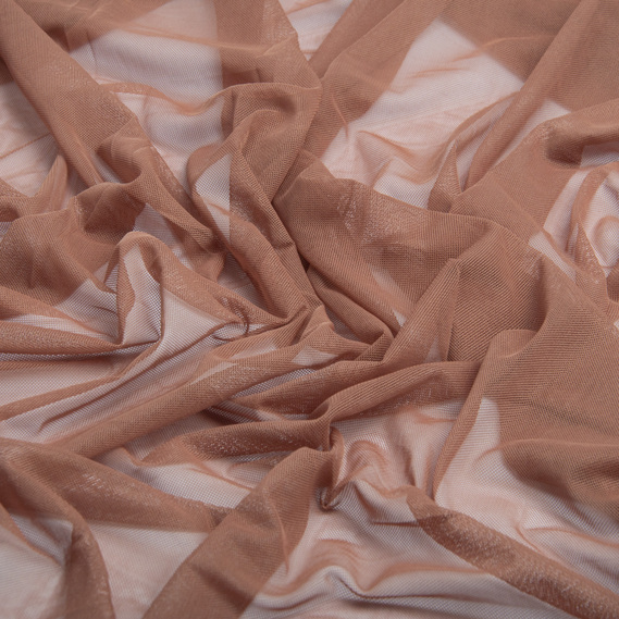 Тканина сітка стрейч кориця, фото 2