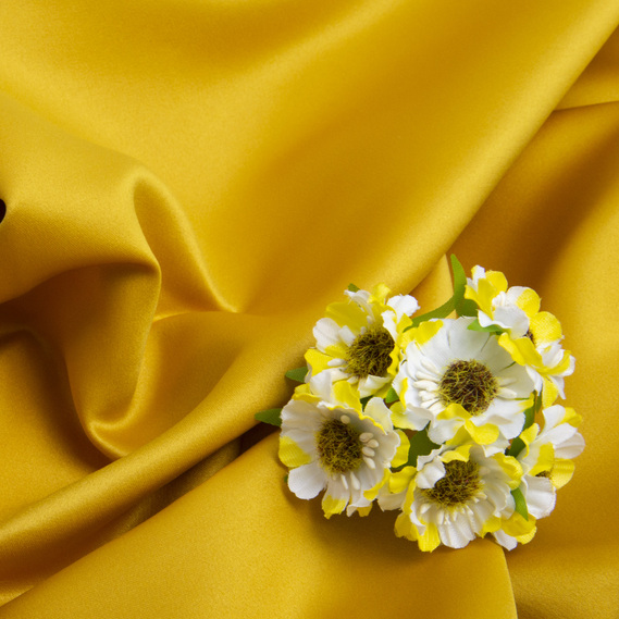 Ткань тафта свадебная гірчиця, фото 3