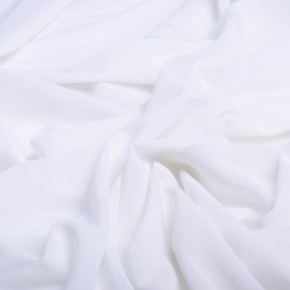 Ткань сетка стрейч плотная молоко, фото 3