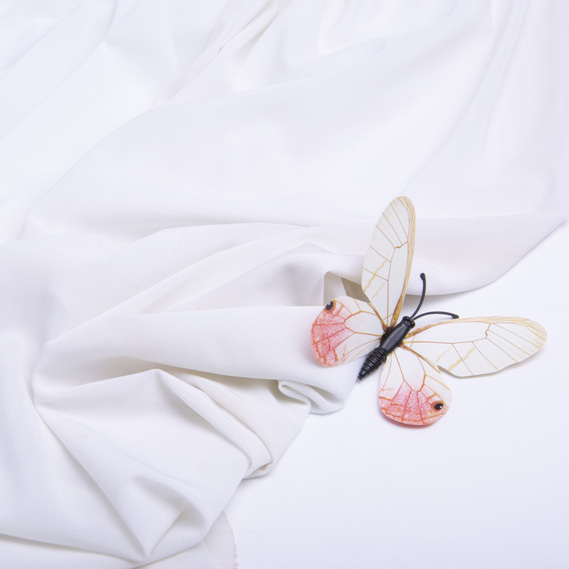 Ткань сетка стрейч плотная молоко, фото 4 Ткань сетка стрейч плотная молоко, фото 4