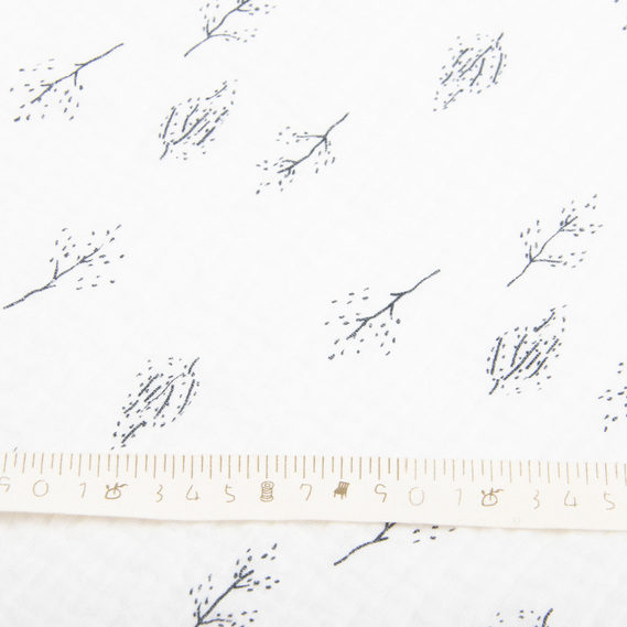 Two-Layer Cotton Muslin Fabric for Summer Clothing and Home Textiles двошарова гілочка, фото 4