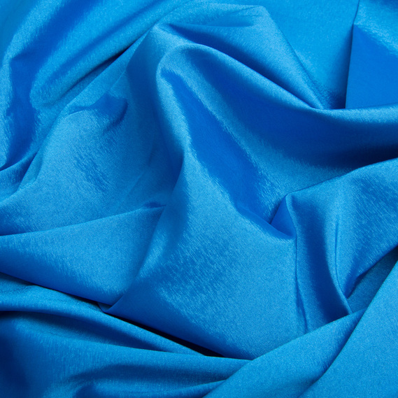 Ткань тафта стрейч однотонная т/блакитна, фото 2