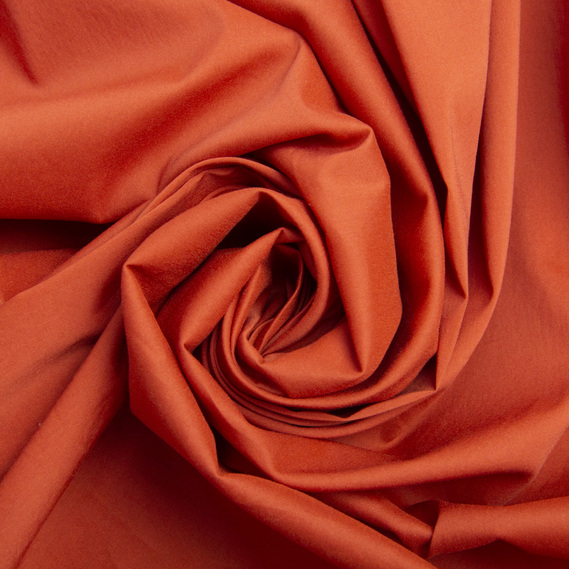 Ткань поплин однотонный V-64 теракот, фото 1 Ткань поплин однотонный V-64 теракот, фото 1