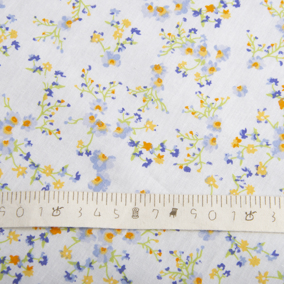 Cotton poplin fabric спориш білий, фото 4