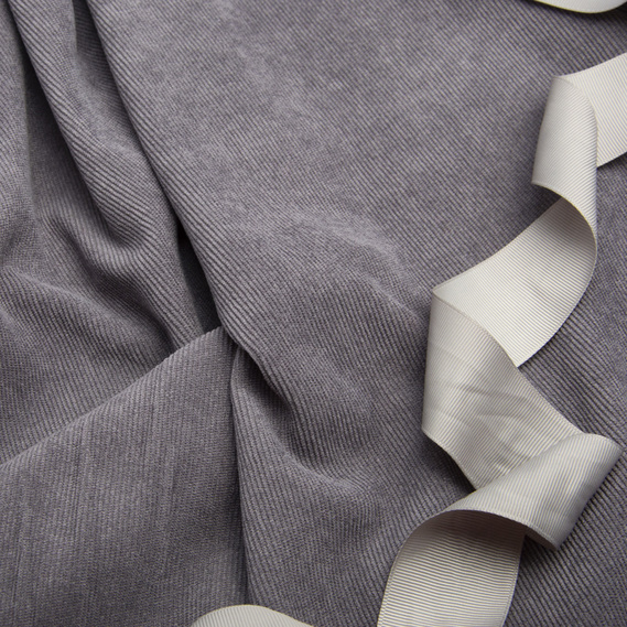 Тканина вельвет Кентуккі V-1501 сіро/ліловий, фото 3