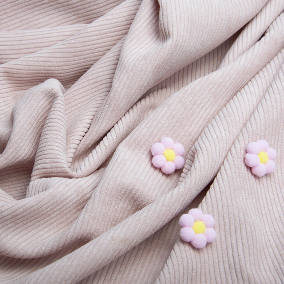 Ткань вельвет Manchester V-1025 пудра, фото 3 Ткань вельвет Manchester V-1025 пудра, фото 3