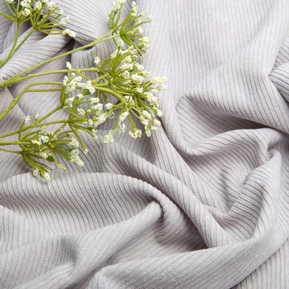 Тканина вельвет Manchester V-1497 св/сірий, фото 3