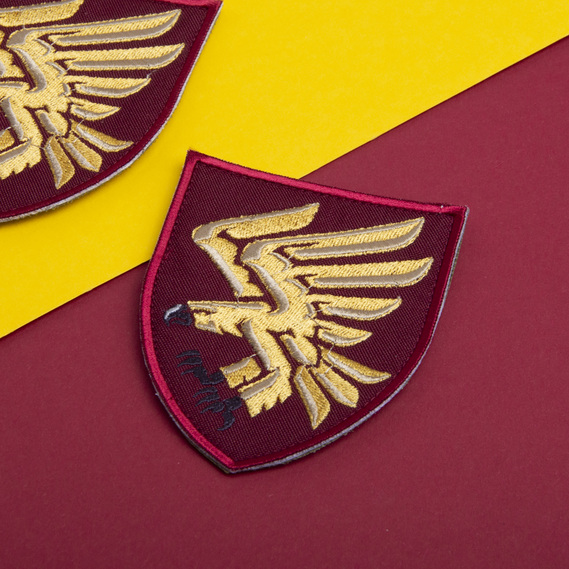 Шеврон нашивка на липучке 95 Бригада бордо 8х9,5 см, вышитый патч, фото 6 Шеврон нашивка на липучке 95 Бригада бордо 8х9,5 см, вышитый патч, фото 6