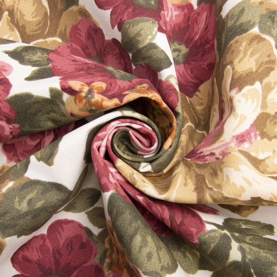 Тканина декоративна Півонія з водовідштовхувальним просоченням V-05 бордо, фото 1 Тканина декоративна Півонія з водовідштовхувальним просоченням V-05 бордо, фото 1