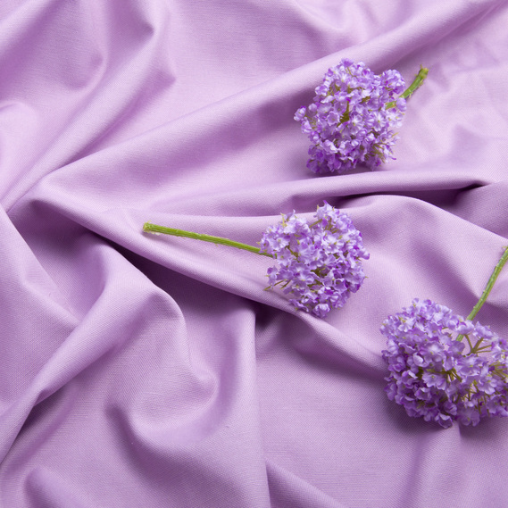 Тканина декоративна бавовна з водовідштовхувальним просоченням, 180 см, 215 гр/м2, для скатертин, штор, декору TDRM-314 фіолет, фото 3