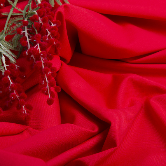 Ткань декоративная хлопок с водоотталкивающей пропиткой, 180 см, 215 гр/м2, для скатертей, штор, декора DRK-8077 червона, фото 4