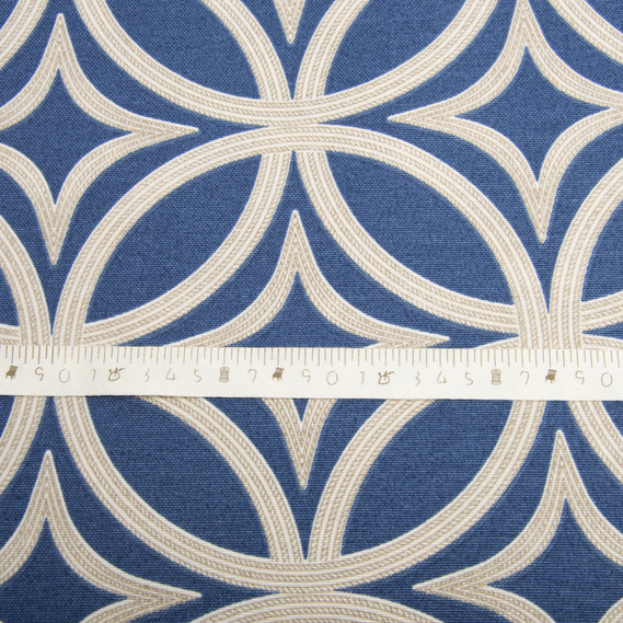 Тканина декоративна Візерунок з водовідштовхувальним просоченням V-28 синя, фото 4 Тканина декоративна Візерунок з водовідштовхувальним просоченням V-28 синя, фото 4