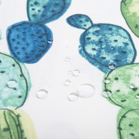 Тканина декоративна бавовняна Прем`єр Кактус V-1 зелена, фото 4