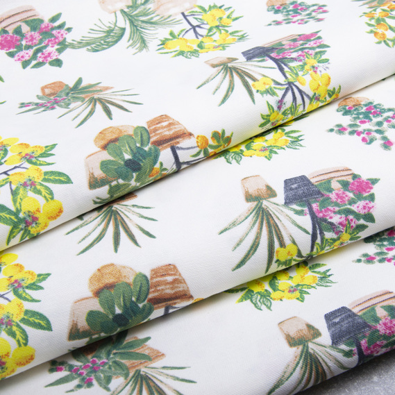 Тканина декоративна Гарден бавовна з водовідштовхувальним просоченням для скатертин, штор, декору V-01, фото 3