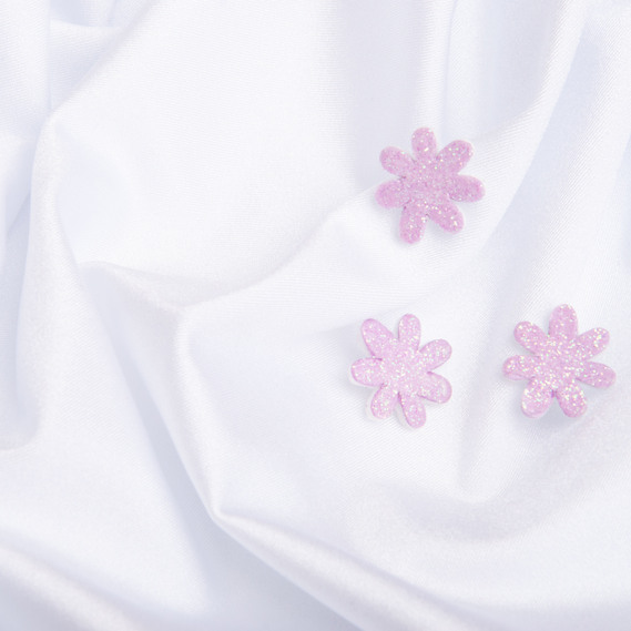 Тканина біфлекс блиск однотонний V-2 (1002) білий, фото 3