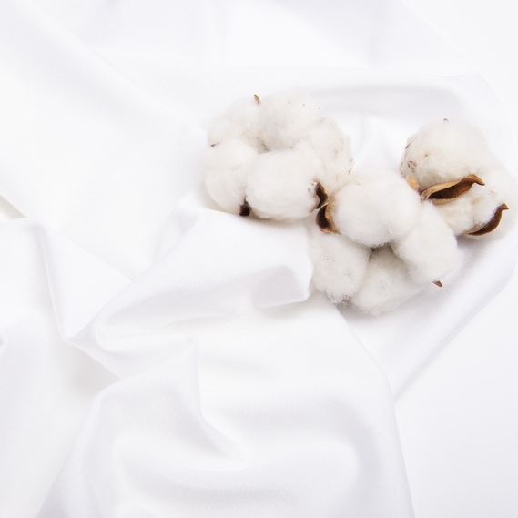 Тканина біфлекс блиск однотонний V-3(1003) молоко, фото 3